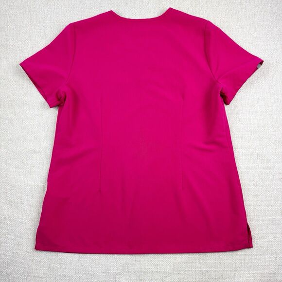 Figs Catarina One Pocket Scrub Top Women's Small Ultra Rose Pink PO#2926 FW1000N - Picture 4 of 12